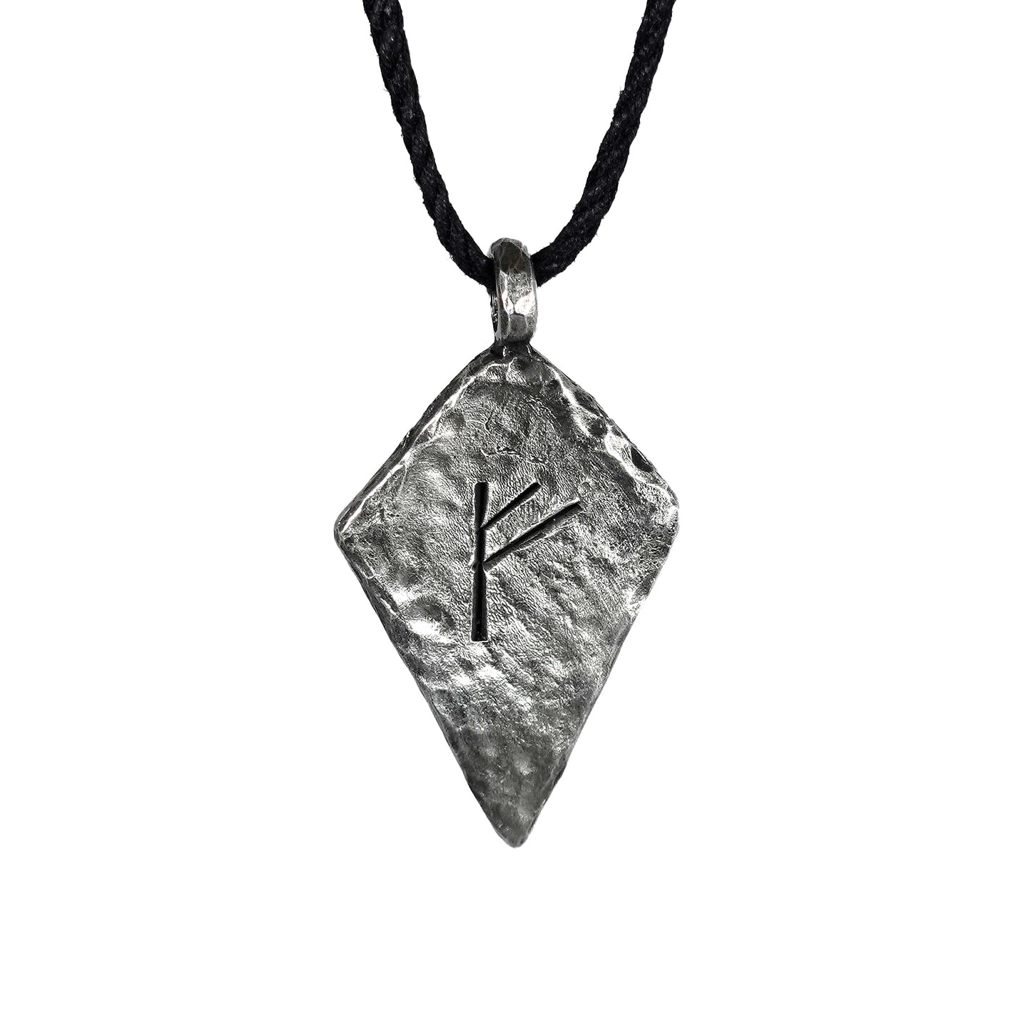 Fehu Elder Futhark Rune Necklace