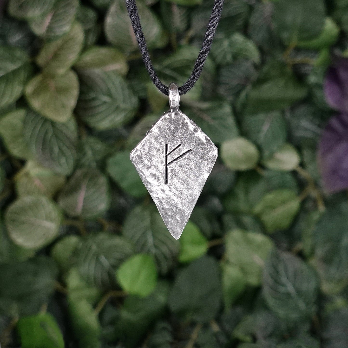 Fehu Elder Futhark Rune Necklace