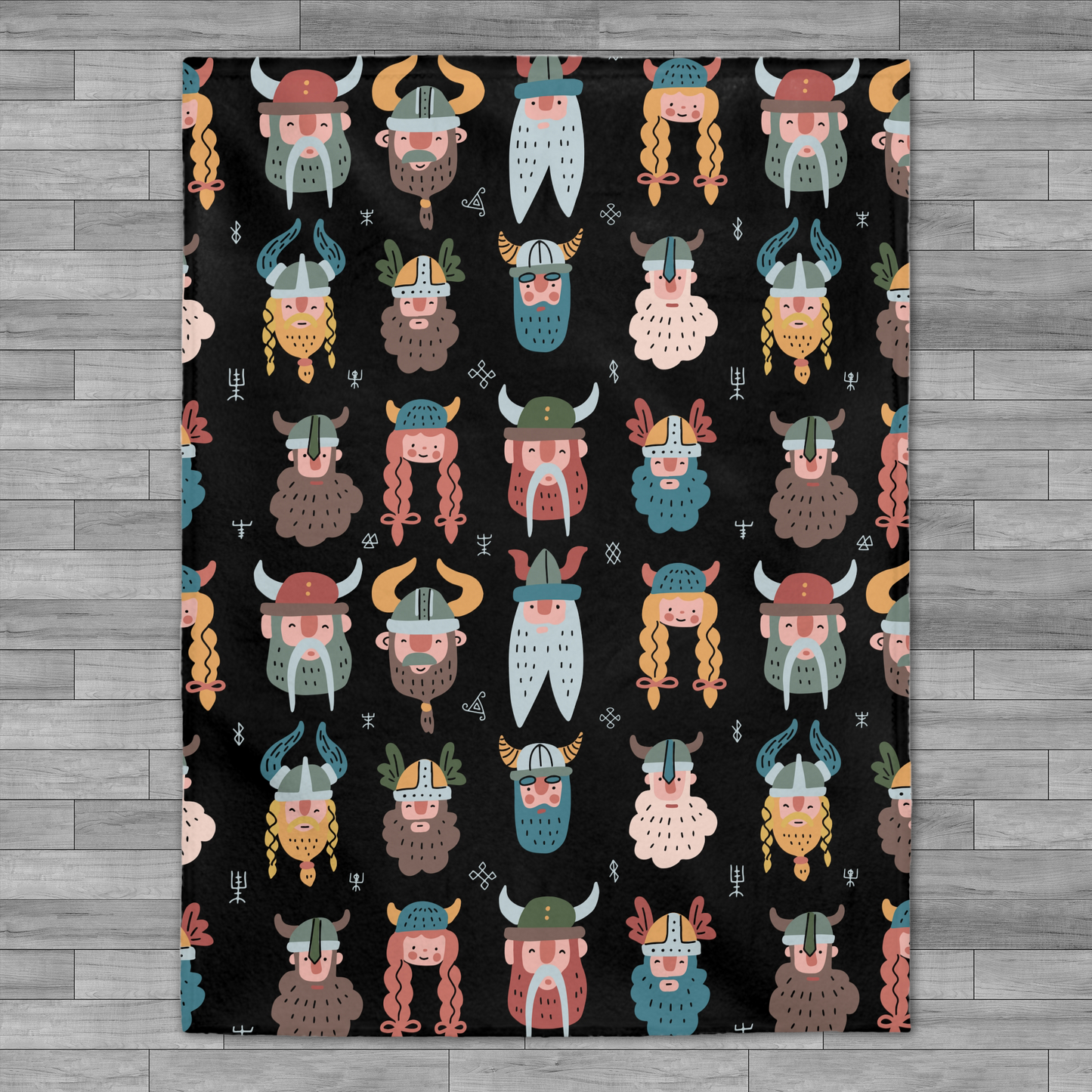 Viking Velveteen Plush Throw Blanket