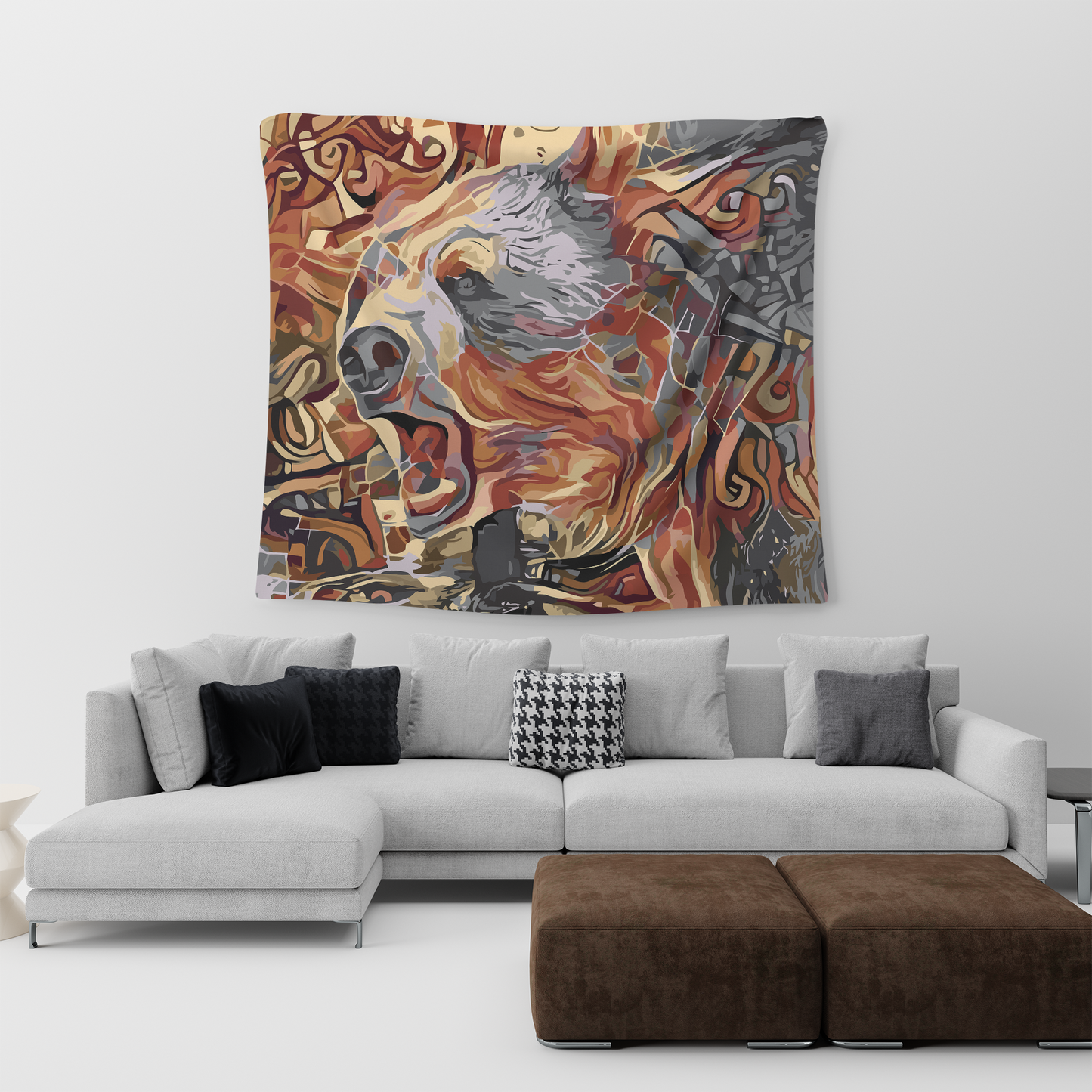 Norse Björn Bear Wall Tapestry