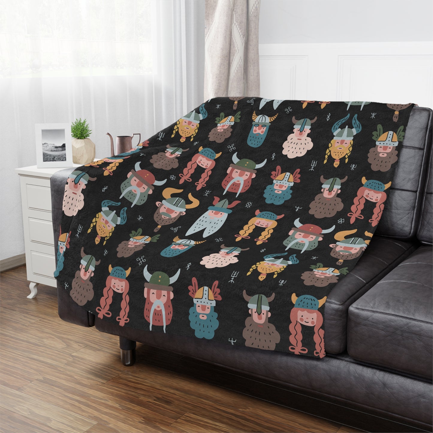 Viking Velveteen Plush Throw Blanket