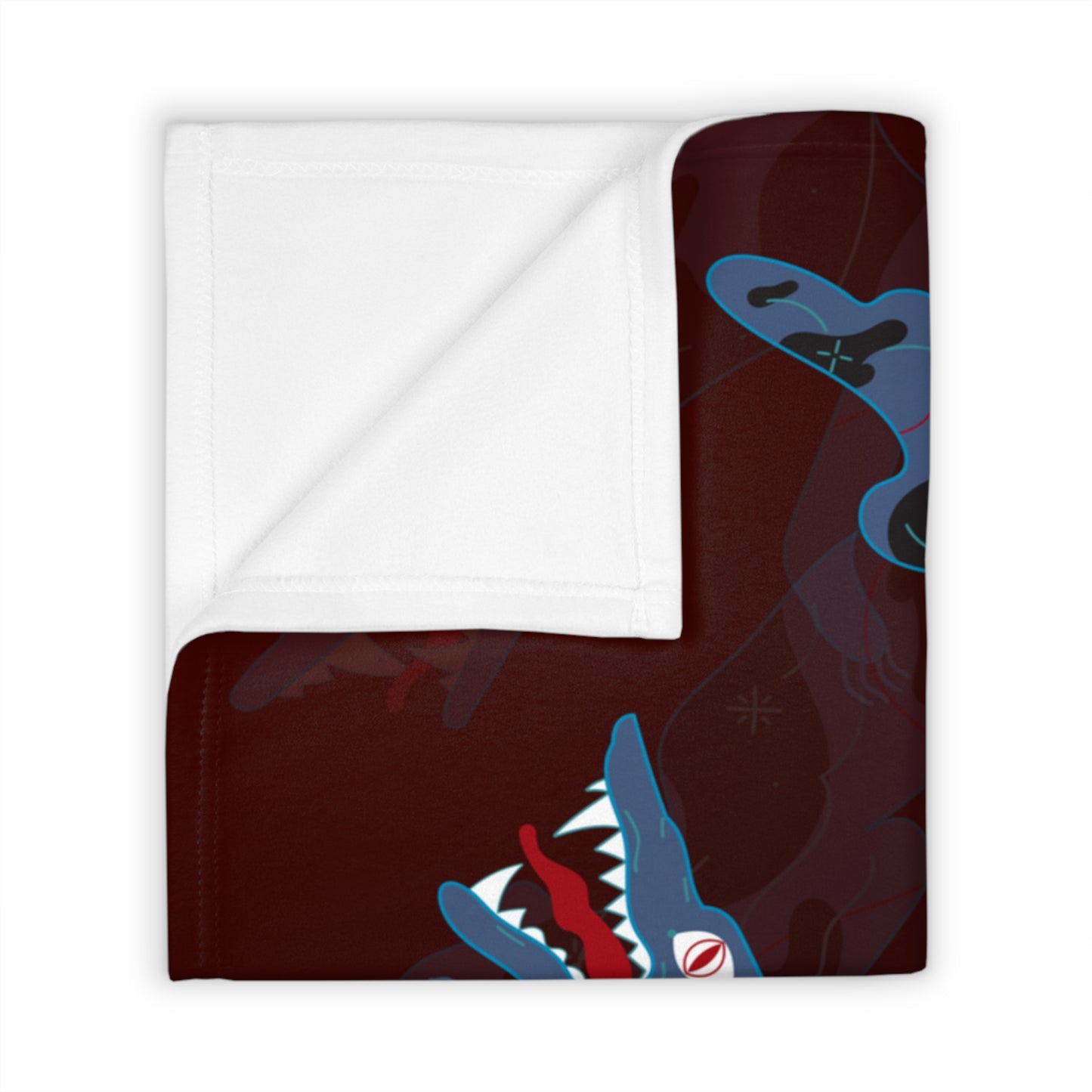 Wolves Velveteen Plush Throw Blanket