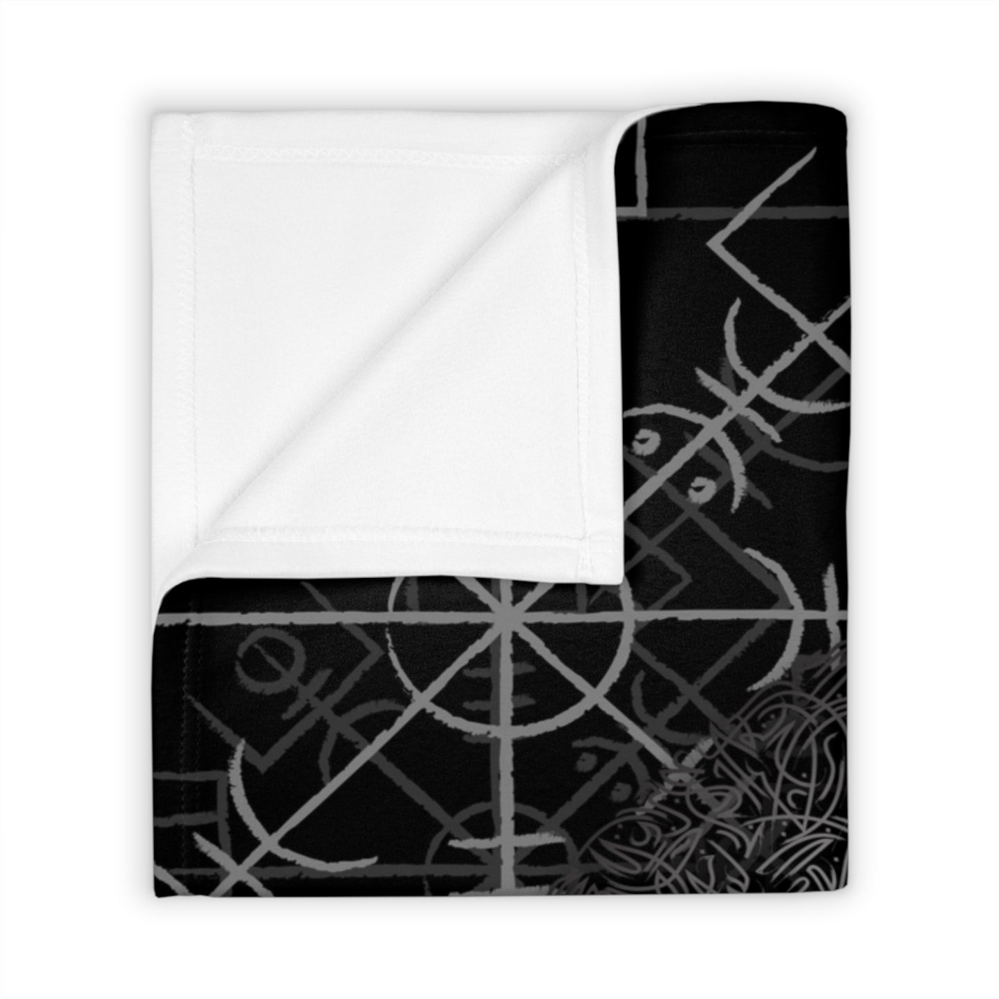 Vegvisir Viking Compass Velveteen Plush Throw Blanket