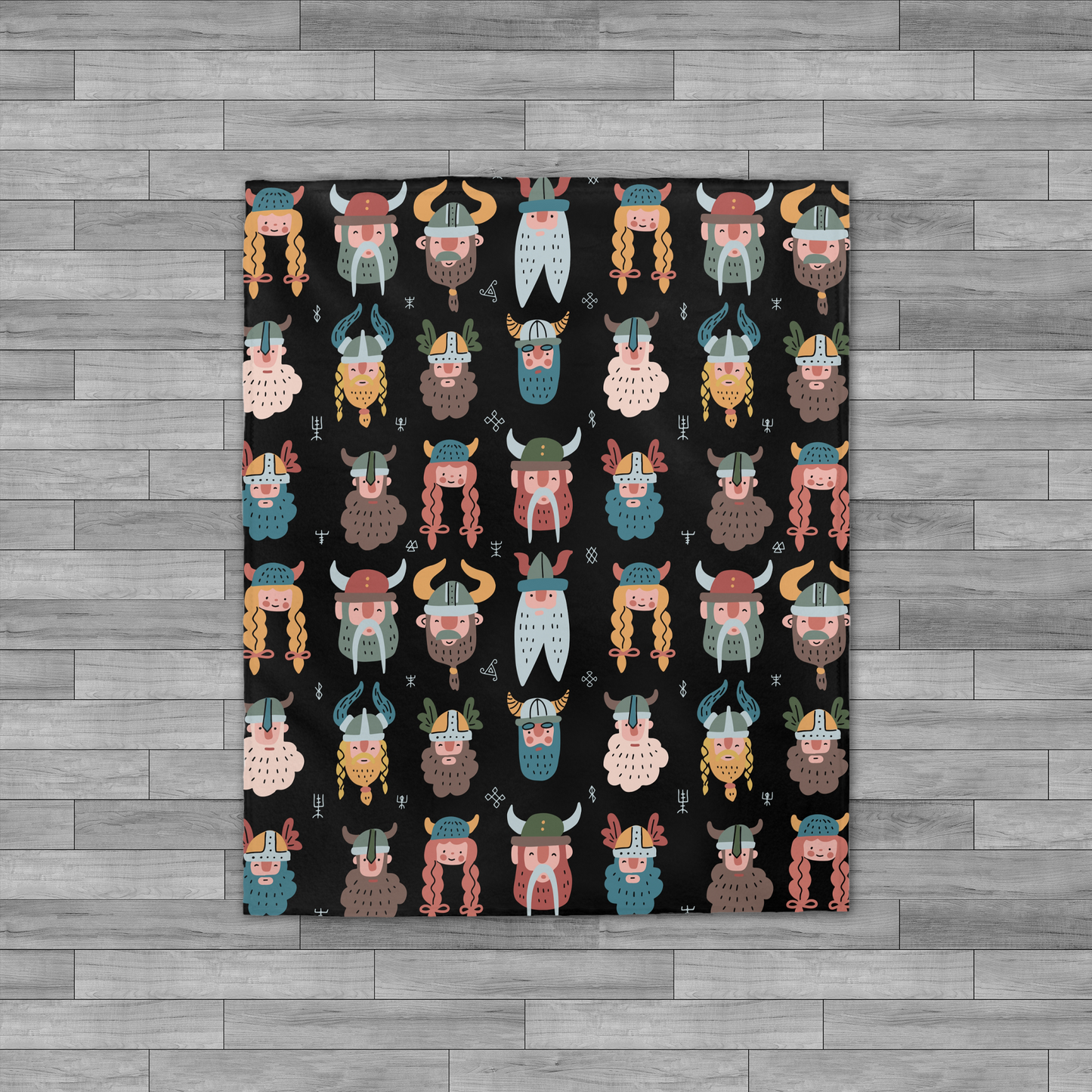 Viking Velveteen Plush Throw Blanket
