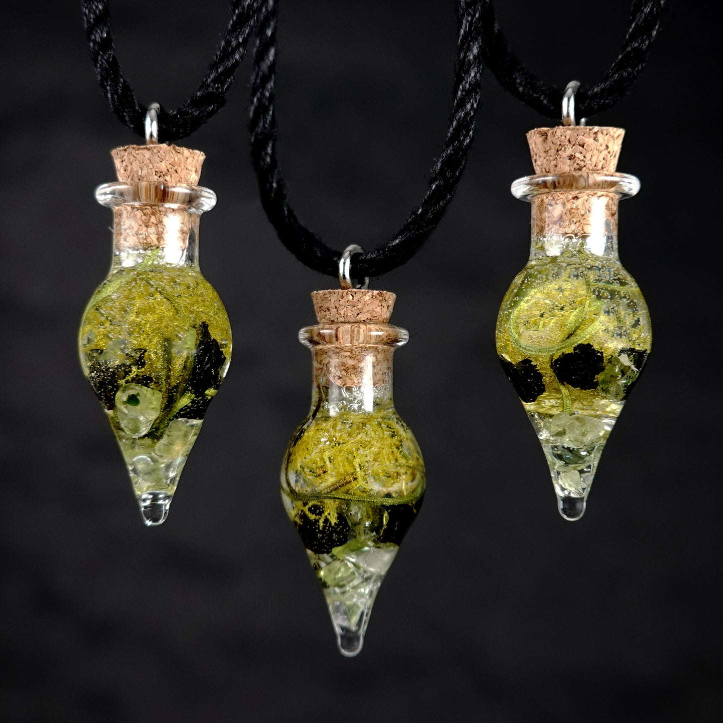 Peridot & Lava Rock Luck Necklace