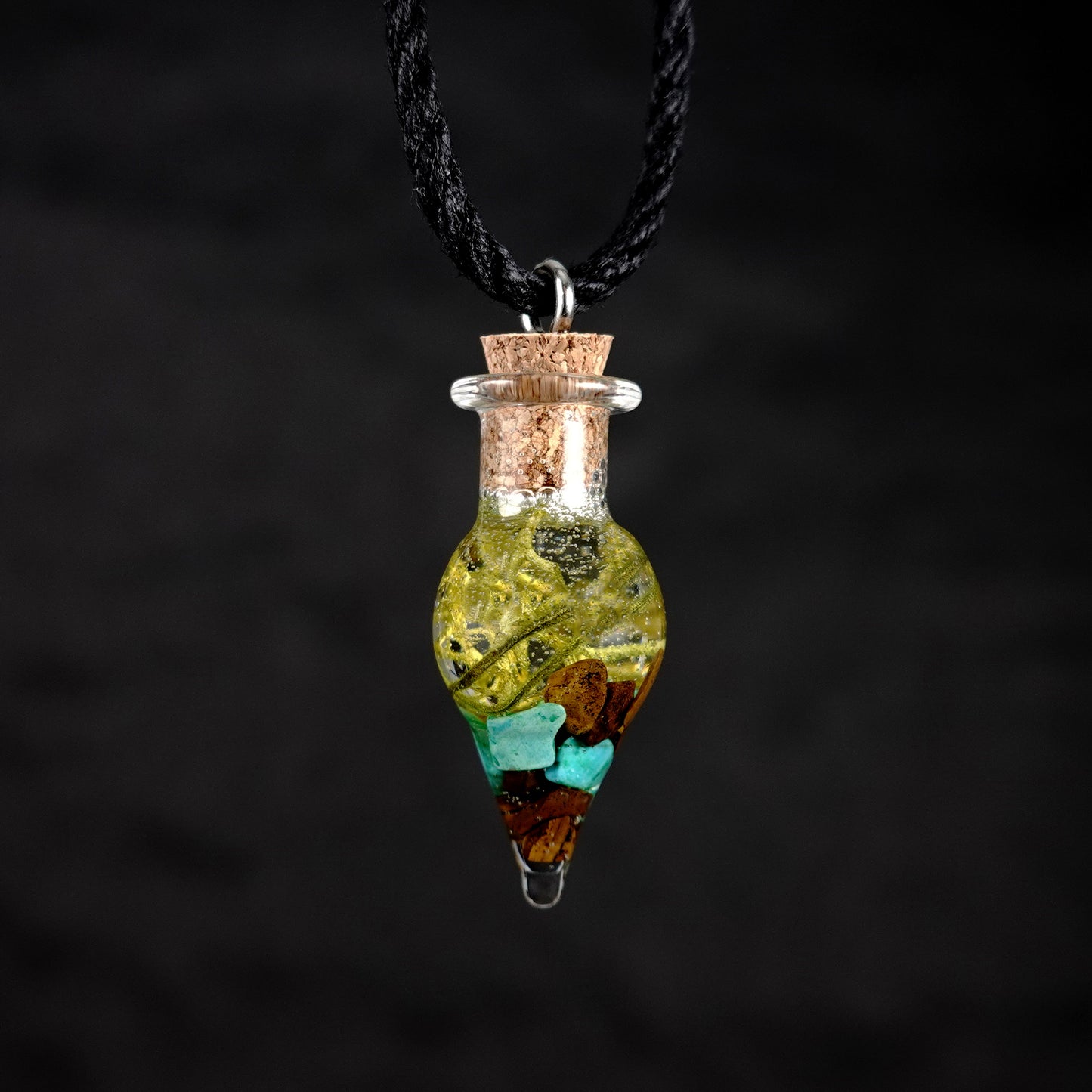 Tiger Eye & Magnesite Grounding Necklace