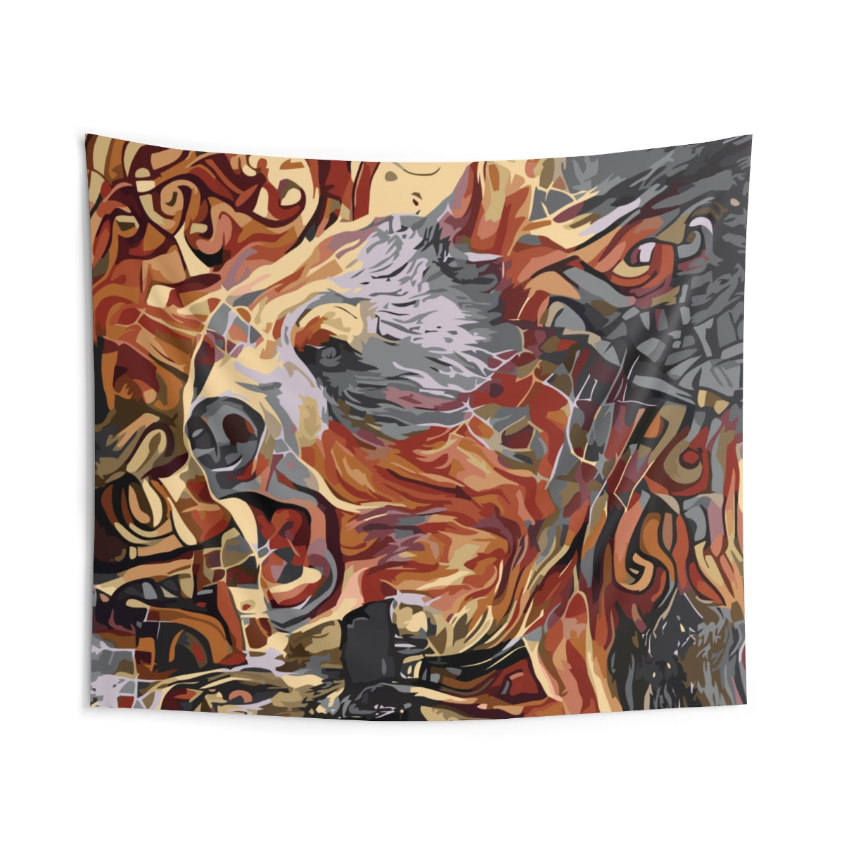 Norse Björn Bear Wall Tapestry