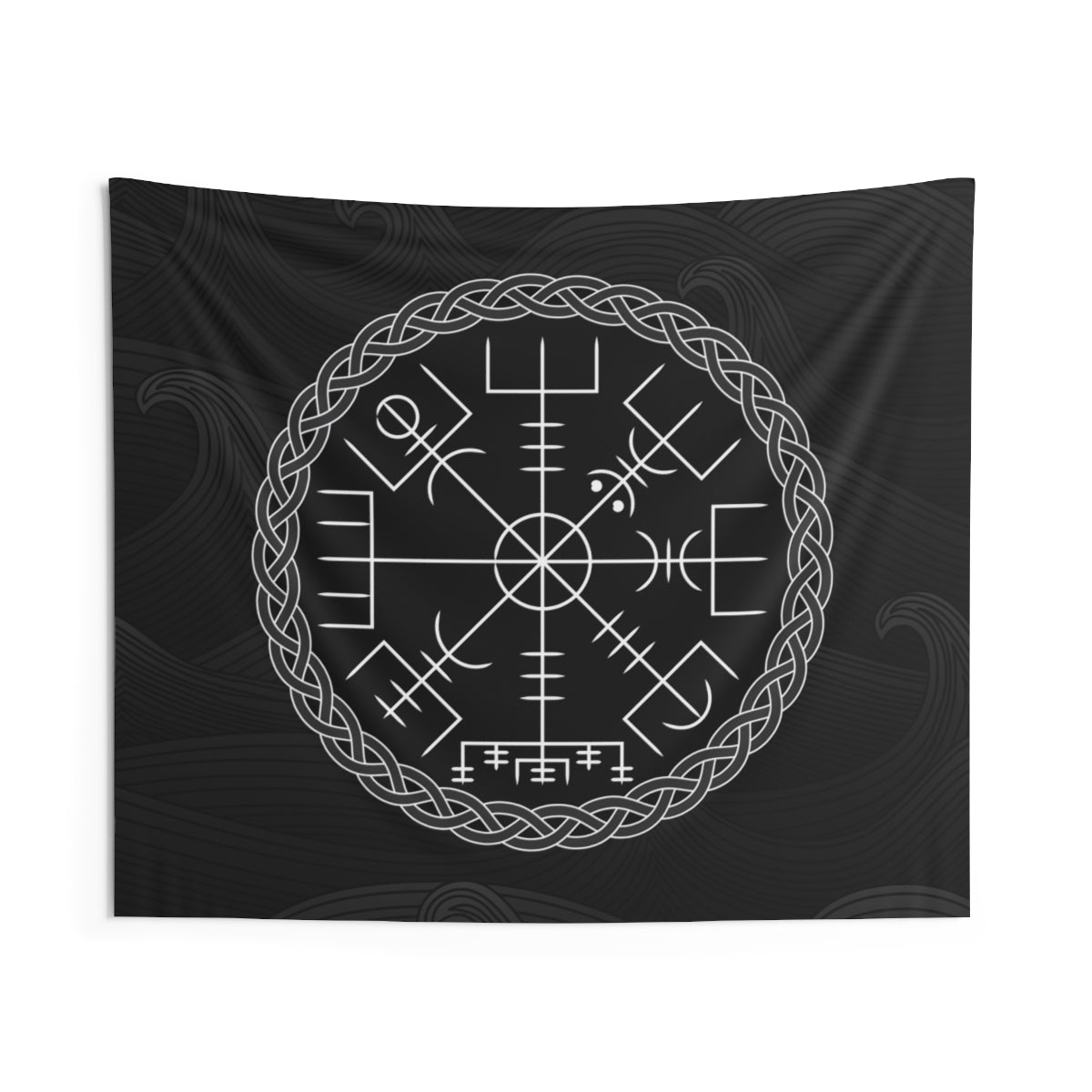 Vegvisir Viking Compass Wall Tapestry