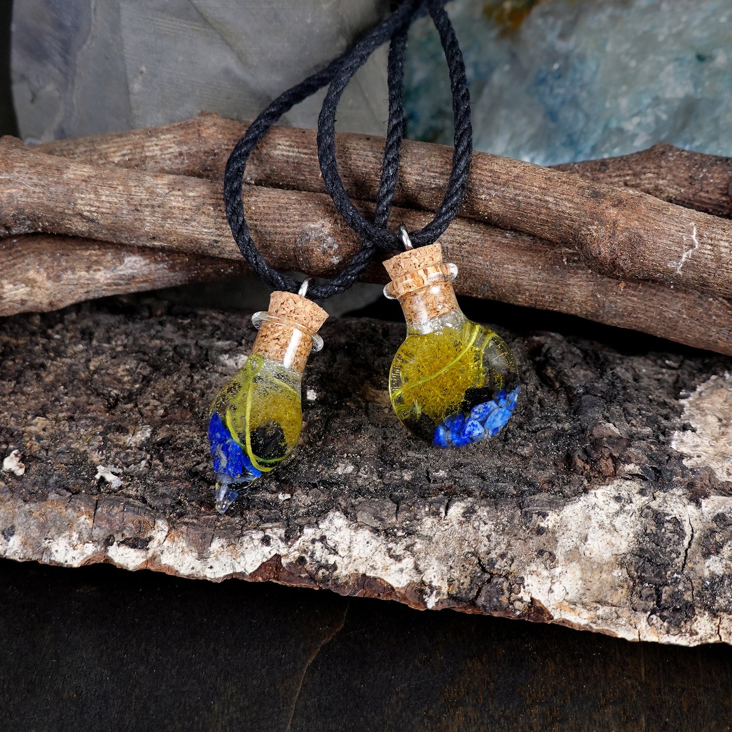 Lapis Lazuli & Lava Rock Focus Necklace