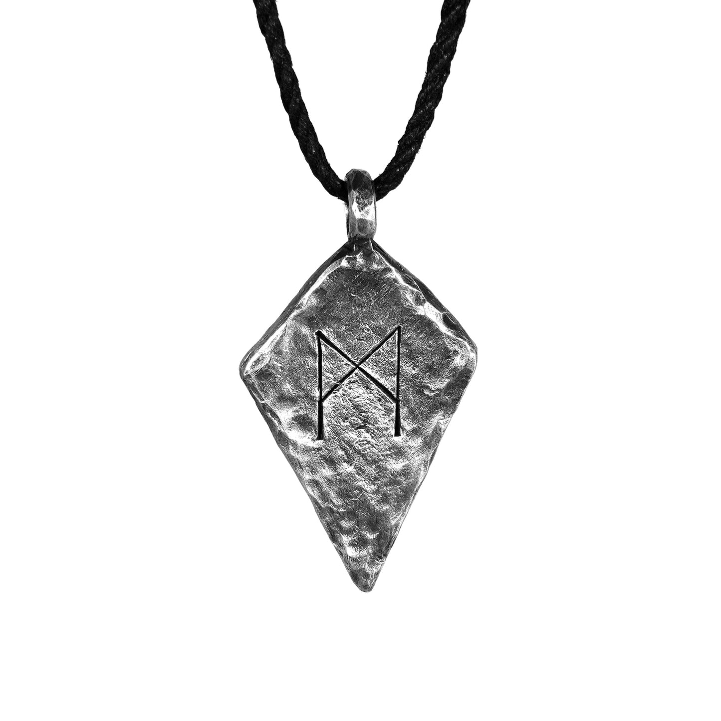 Mannaz Elder Futhark Rune Necklace