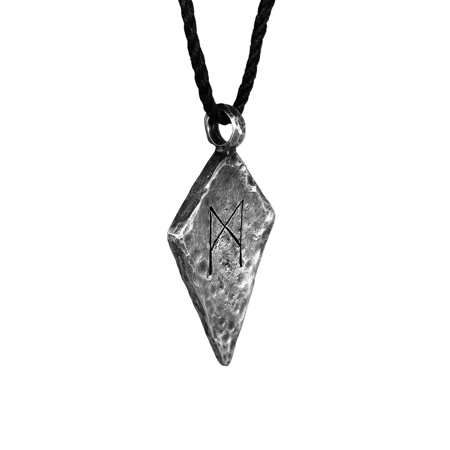 Mannaz Elder Futhark Rune Necklace