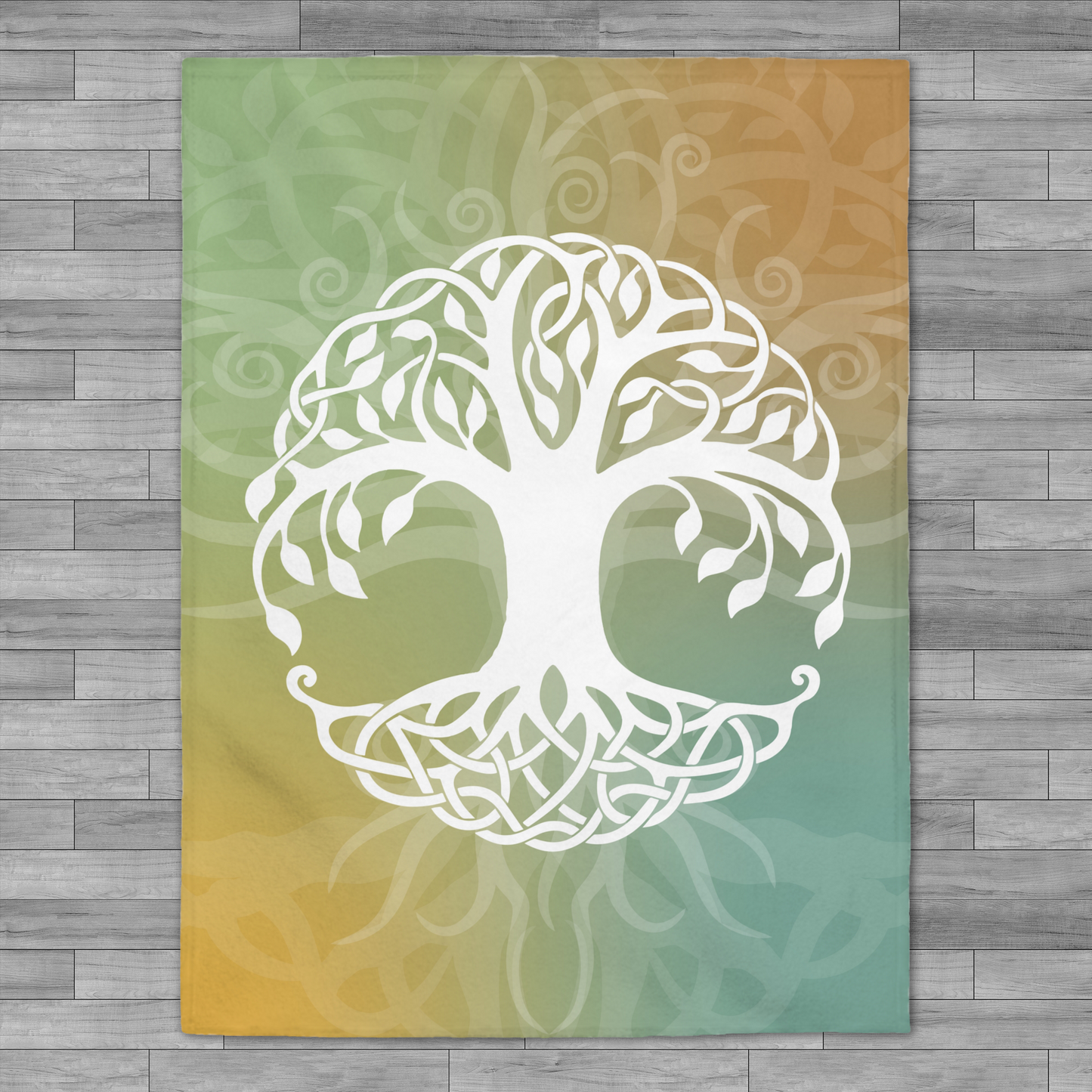 Yggdrasil World Tree of Life Velveteen Plush Throw Blanket