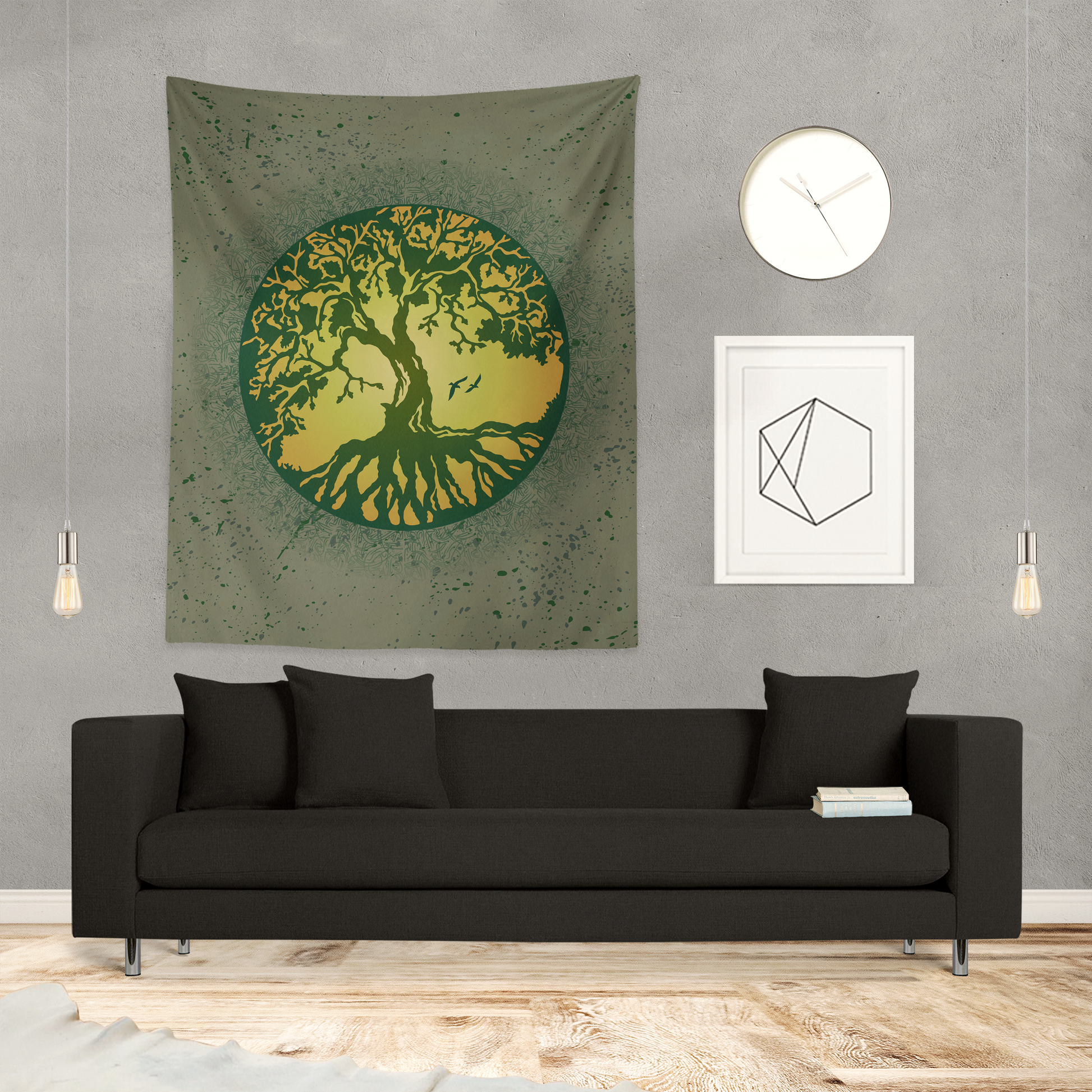 Viking Slate Decoration, Yggdrasil, the Tree of Life, Icelandic