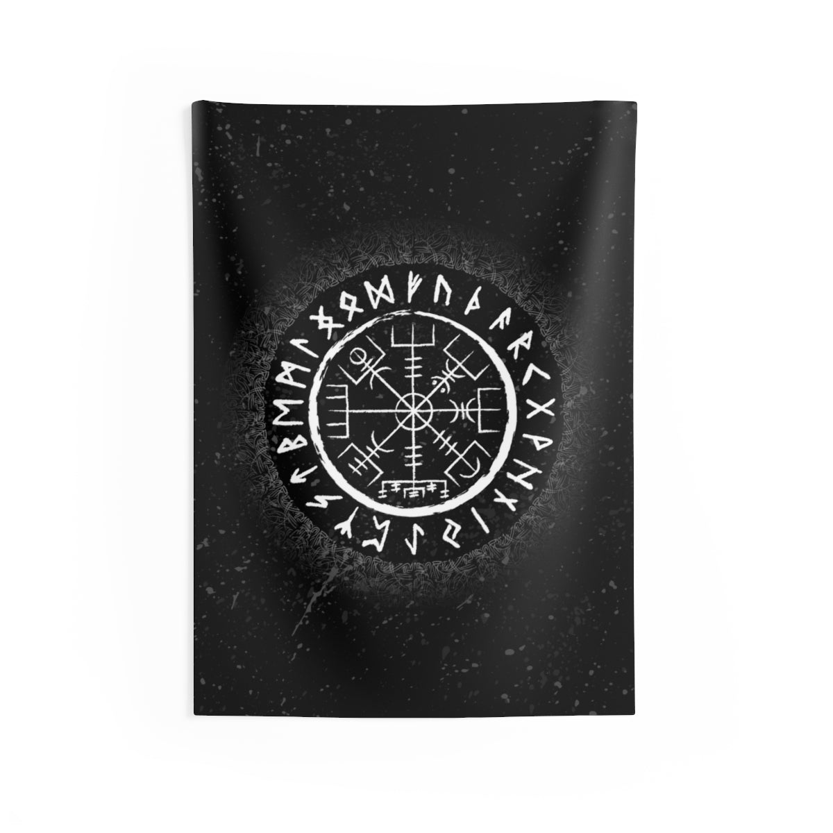 Vegvisir Viking Compass Wall Tapestry